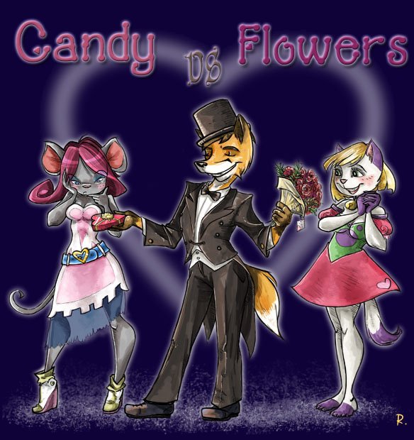 Candy vs Flowers - Art by Mayu