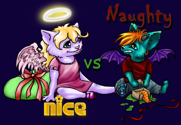Naughty or Nice - art by Indigo Nightfall